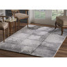 Tapis design gris effet 3D pour salon Renzi