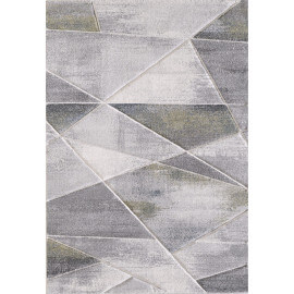 Tapis effet 3D gris pour salon Renzo