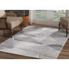 Tapis effet 3D gris pour salon Renzo