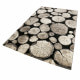 Tapis effet bois noir design Logs Wecon Home