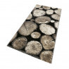 Tapis effet bois noir design Logs Wecon Home