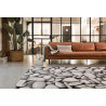 Tapis effet pierre argenté pour salon Stony Island Wecon Home