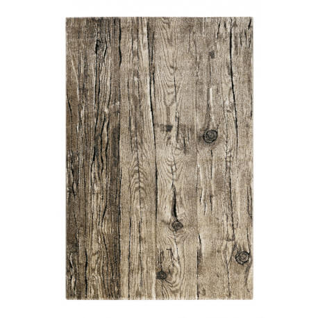 Tapis effet planche de bois brun Woody Wecon Home