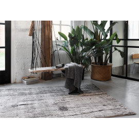 Tapis effet planche de bois brun Woody Wecon Home