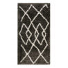 Tapis anthracite ethnique à longues mèches Afella Wecon Home