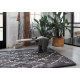 Tapis anthracite ethnique à longues mèches Afella Wecon Home