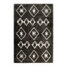 Tapis à longues mèches ethnique anthracite Ayachi Wecon Home