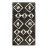 Tapis à longues mèches ethnique anthracite Ayachi Wecon Home