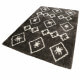 Tapis à longues mèches ethnique anthracite Ayachi Wecon Home