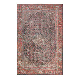 Tapis oriental rouge à courtes mèches Flashback Wecon Home