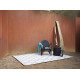 Tapis extérieur et intérieur plat argenté et gris Gleamy Outdoor Wecon Home