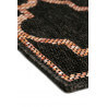 Tapis extérieur et intérieur plat anthracite et orange Gleamy Outdoor Wecon Home