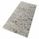 Tapis gris et turquoise géométrique doux Pearl 2.0 Wecon Home