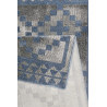 Tapis scandinave géométrique gris et bleu Pleasure 2.0 Wecon Home