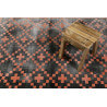 Tapis scandinave géométrique gris et orange Pleasure 2.0 Wecon Home