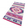 Tapis kilim rose à courtes mèches Turpan