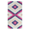 Tapis rose à courtes mèches kilim Aurel