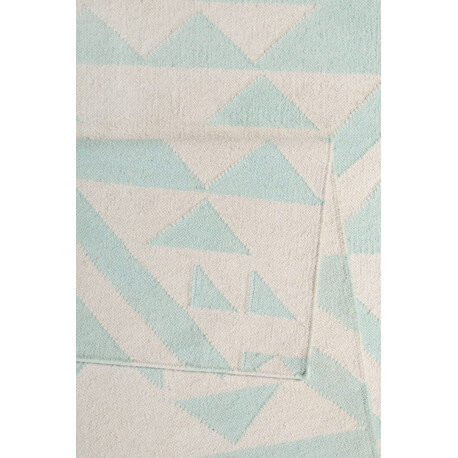 Tapis vert d'eau kilim pour salon Light Mellow