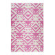 Tapis rose kilim pour salon Pink Mellow