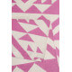 Tapis rose kilim pour salon Pink Mellow