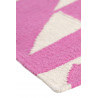 Tapis rose kilim pour salon Pink Mellow