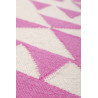 Tapis rose kilim pour salon Pink Mellow