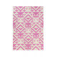 Tapis rose kilim pour salon Pink Mellow