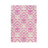 Tapis rose kilim pour salon Pink Mellow