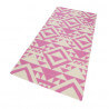 Tapis rose kilim pour salon Pink Mellow