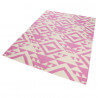 Tapis rose kilim pour salon Pink Mellow