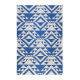 Tapis bleu kilim pour salon Blue Mellow