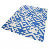 Tapis bleu kilim pour salon Blue Mellow