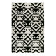 Tapis noir kilim pour salon Black Mellow