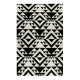 Tapis noir kilim pour salon Black Mellow