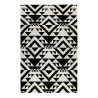 Tapis noir kilim pour salon Black Mellow