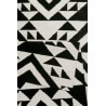 Tapis noir kilim pour salon Black Mellow