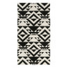 Tapis noir kilim pour salon Black Mellow