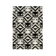 Tapis noir kilim pour salon Black Mellow