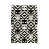 Tapis noir kilim pour salon Black Mellow