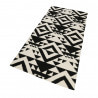 Tapis noir kilim pour salon Black Mellow