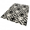 Tapis noir kilim pour salon Black Mellow