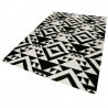 Tapis noir kilim pour salon Black Mellow