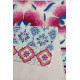 Tapis floral en laine multicolore Pink Poppy