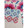 Tapis floral en laine multicolore Pink Poppy