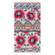 Tapis floral en laine multicolore Pink Poppy