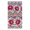 Tapis floral en laine multicolore Pink Poppy