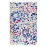 Tapis en laine bleu marine floral Kaleidoscopes