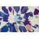 Tapis en laine bleu marine floral Kaleidoscopes