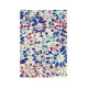 Tapis en laine bleu marine floral Kaleidoscopes