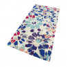 Tapis en laine bleu marine floral Kaleidoscopes